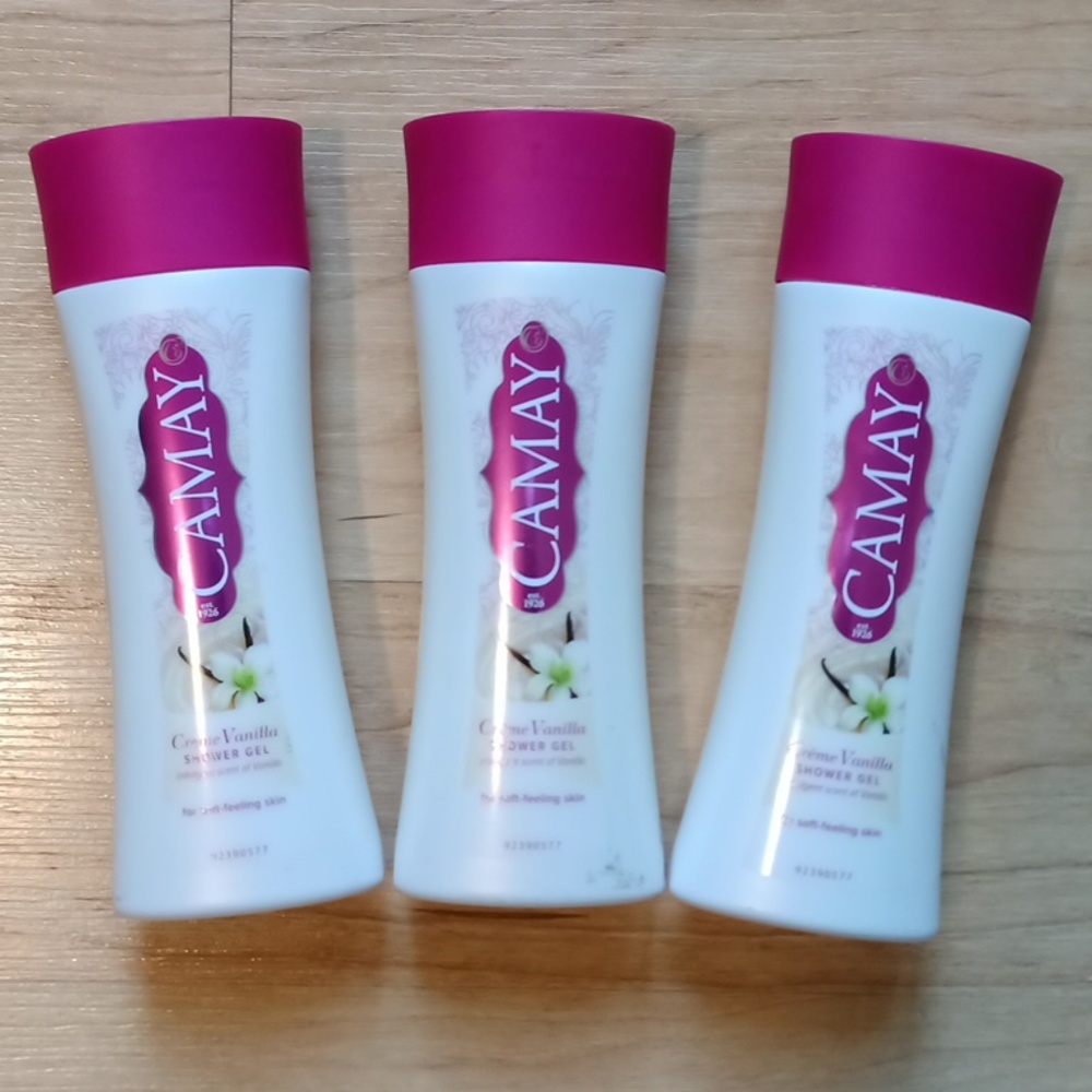 Camay Shower Gel Body Wash x 3 Bath Soap